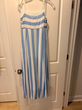 New with tags Beach Riot Blue and White Striped Maxi Dress size medium
